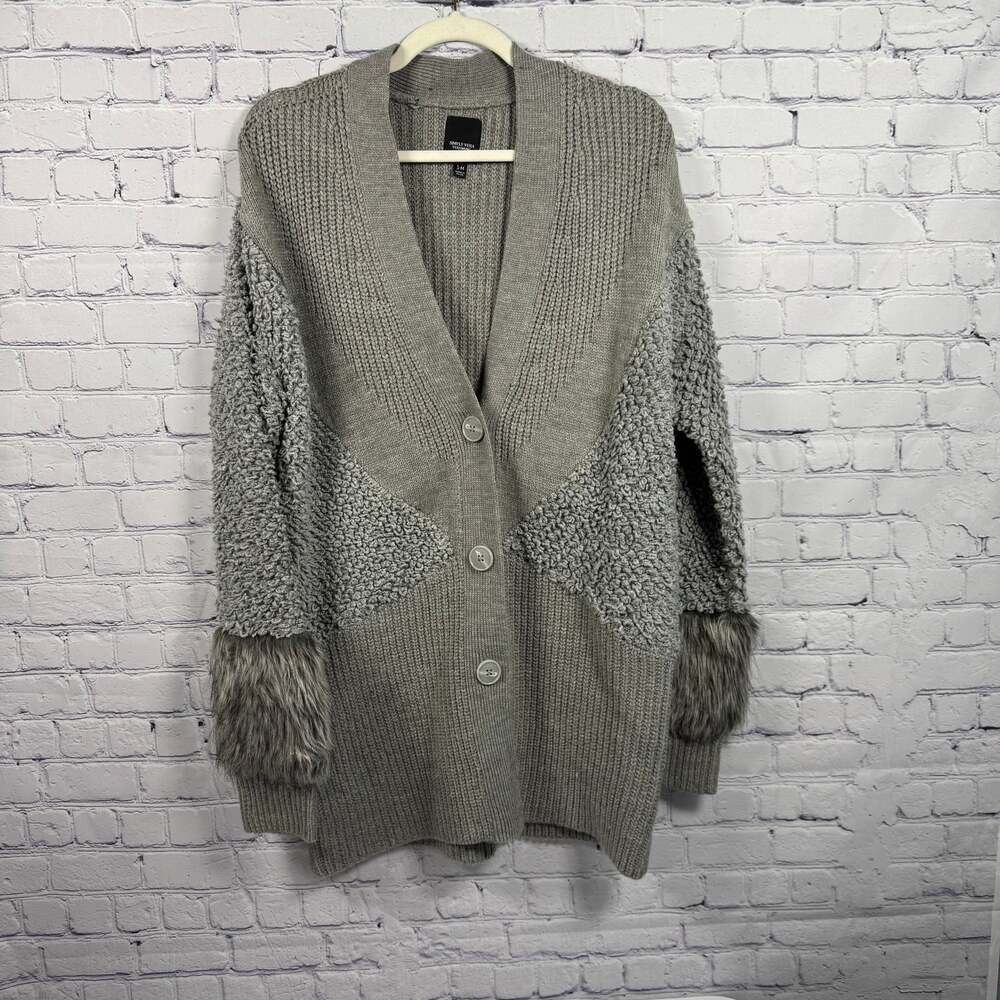 Simply Vera Vera Wang Faux Fur Cardigan Size S/M